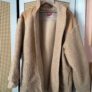STAUD Tan Sherpa Jacket